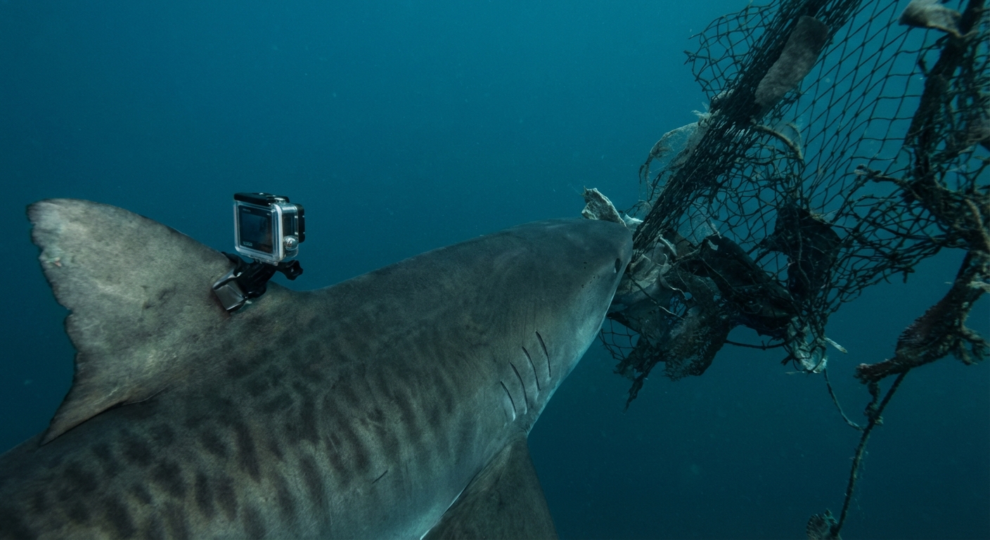 A camera mounted on a shark reveals an unexpected behavior… and it’s disturbing