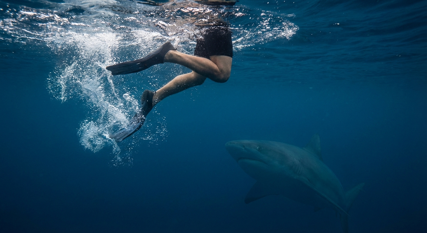 This seemingly harmless move swimmers make… that attracts sharks without them realizing it