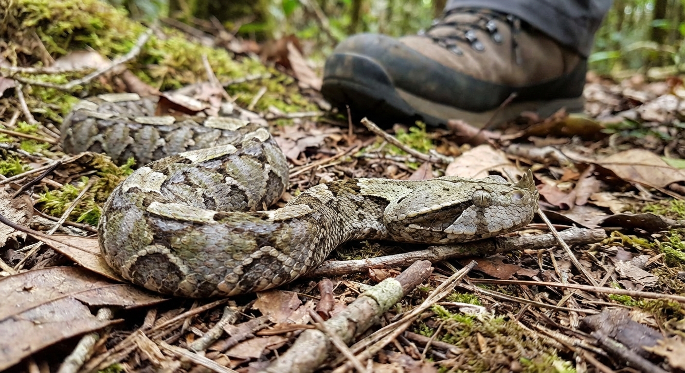 They thought they were safe… until this perfectly invisible snake appeared