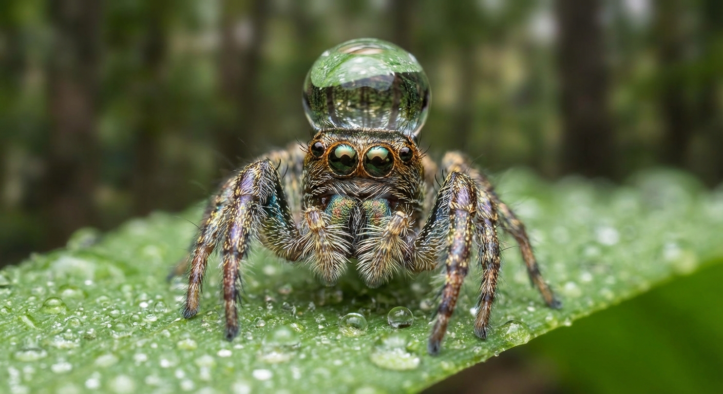 “I had never seen this before”: an unexpected spider behavior captured up close